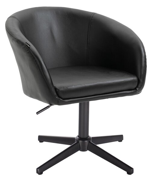HC8326CROSS Fekete modern műbőr szék fekete lábbal