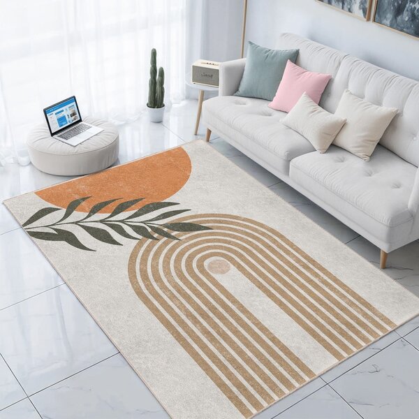 Krémszínű mosható szőnyeg 80x150 cm Dot Arch – Mila Home