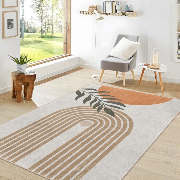 Krémszínű mosható szőnyeg 80x150 cm Dot Arch – Mila Home
