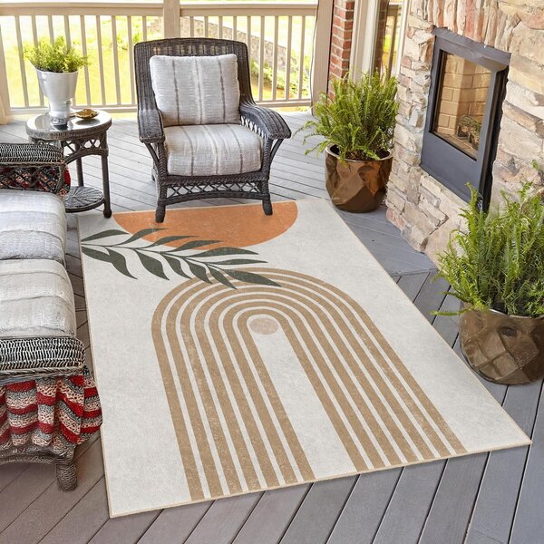 Krémszínű mosható szőnyeg 80x150 cm Dot Arch – Mila Home