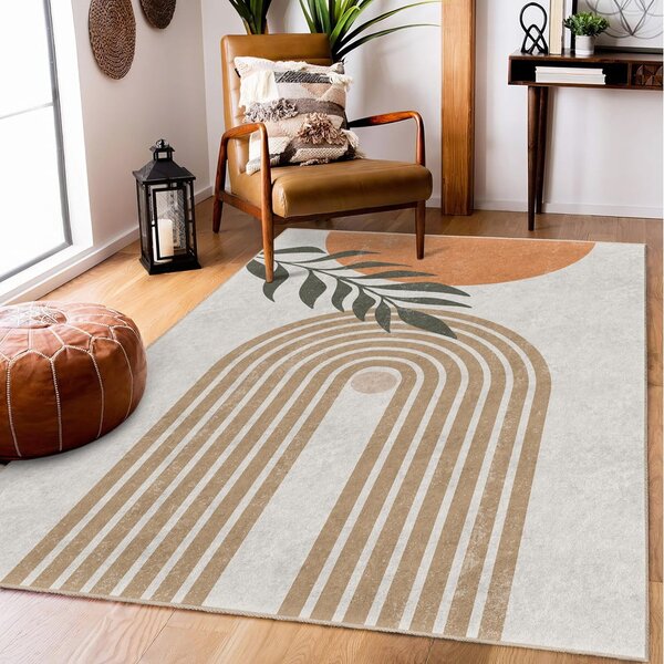 Krémszínű mosható szőnyeg 80x150 cm Dot Arch – Mila Home