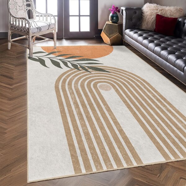 Krémszínű mosható szőnyeg 80x150 cm Dot Arch – Mila Home