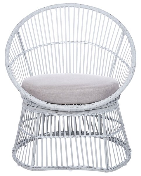 Bisztrószett párnákkal MESYNA PE Rattan Fehér