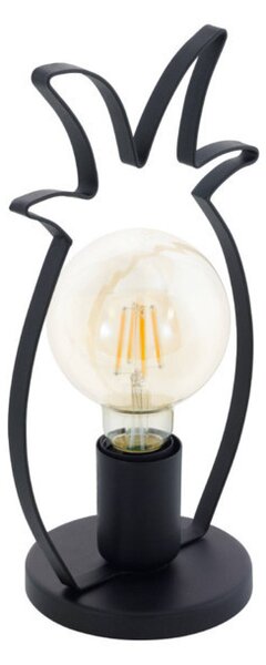EGLO 49909 COLDFIELD Vintage asztali lámpa, E27-es foglalattal, MAX 1X60W teljesítménnyel, fekete / acél lámpatest lámpatest, IP20-as védelemmel, zsinórkapcsolóval