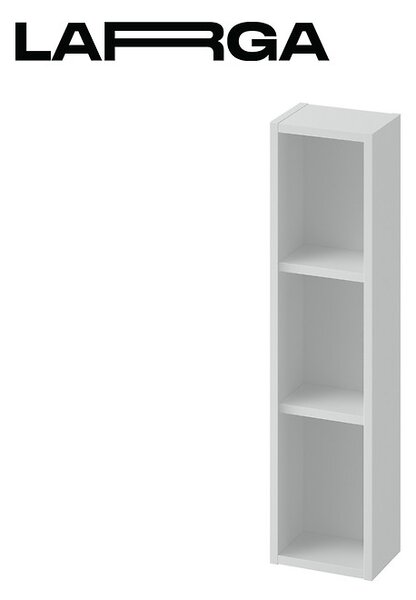 Cersanit Larga, magasan nyitott függő szekrény modulárisan 80x20cm, szürke, S932-096