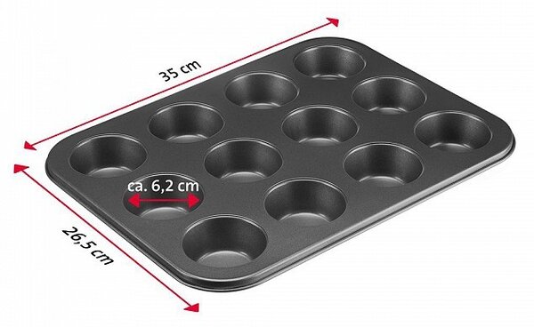 Muffin sütőforma - 12