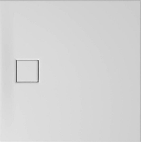 Cersanit Tako Slim, négyzet alakú zuhanytálca 90x90x4 cm + fehér szifon, fehér, S932-158