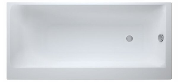 Cersanit Smart, akril kád bal 170x80cm + lábak, fehér, S301-117