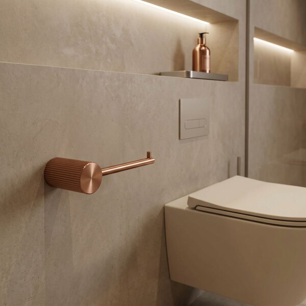 Falra szerelhető wc papír tartó 64105 SOLO Brush Copper
