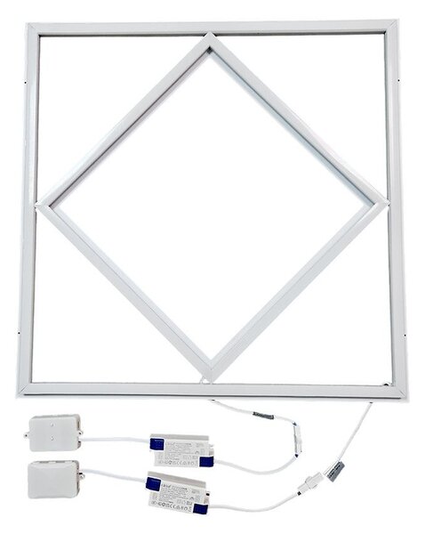 V-TAC 64W 60x60cm Gyémánt élvilágító panel, hideg fehér - SKU 24168