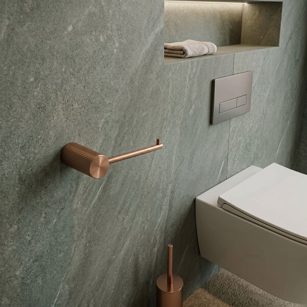 Falra szerelhető wc papír tartó 64105 SOLO Brush Copper