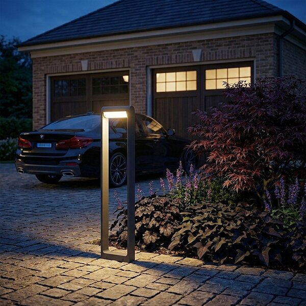 V-TAC CREE SMD LED kültéri, forgatható 10W állólámpa, 60cm, fekete házzal, meleg fehér - SKU 243516