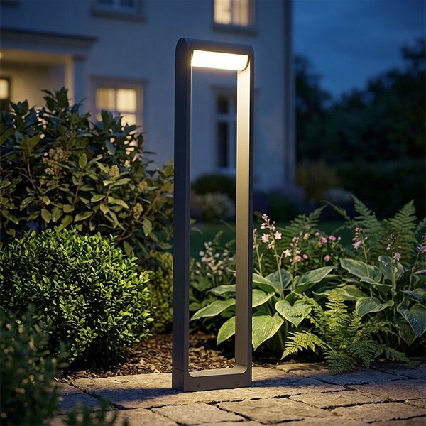 V-TAC CREE SMD LED kültéri, forgatható 10W állólámpa, 60cm, fekete házzal, meleg fehér - SKU 243516