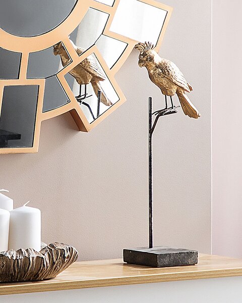 Falitükör ROZEL 80 cm 80 cm Aranybarna