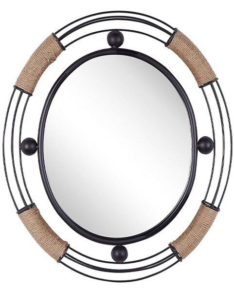 Falitükör MOULINS 50 cm 55 cm Fém Fekete