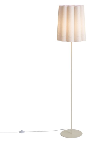 Japandi állólámpa bézs szövet búrával 160 cm - Jenni
