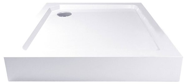 Mereo, Négyzet alakú zuhanytálca, SMC, fehér, MER-CV31H Varianta: Štvorcová sprchová vanička, 90x90x14 cm, SMC, biela, vrátane nožičiek a sifónu