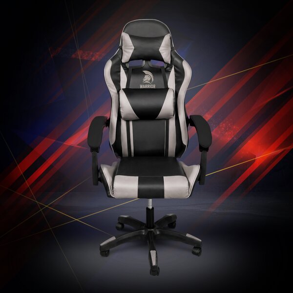 Warrior gamer szék, forgószék fekete-szürke (GAMER-BASIC-1-BLACK-GREY)