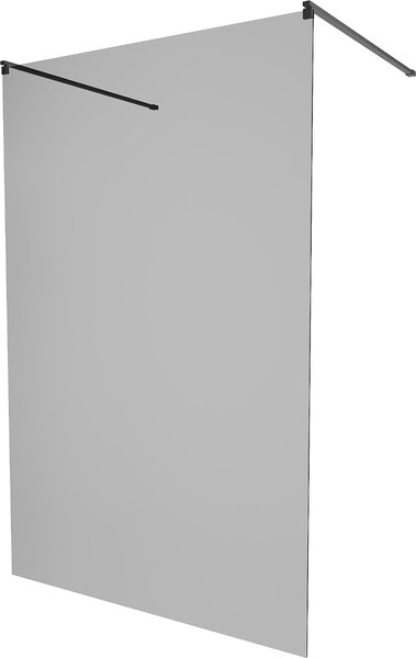 Mexen Kioto, átmenő zuhanyparaván 110 x 200 cm, 8 mm-es szürke üveg, 2x rózsaszín arany stabilizáló távtartó, 800-110-002-60-40