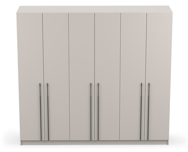 CASMIRA gardróbszekrény 230x210x55 - kasmír / fekete