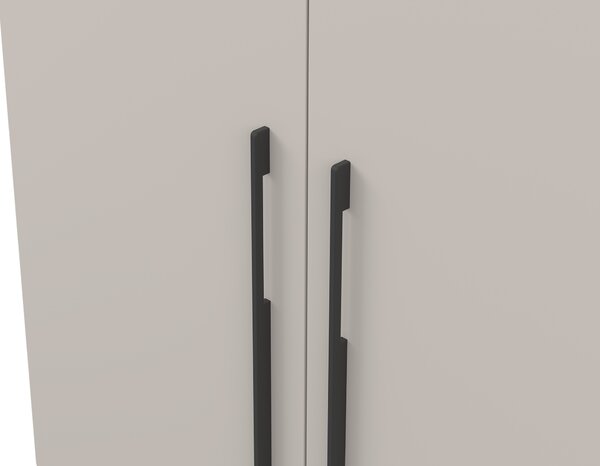 CASMIRA gardróbszekrény 230x210x55 - kasmír / fekete