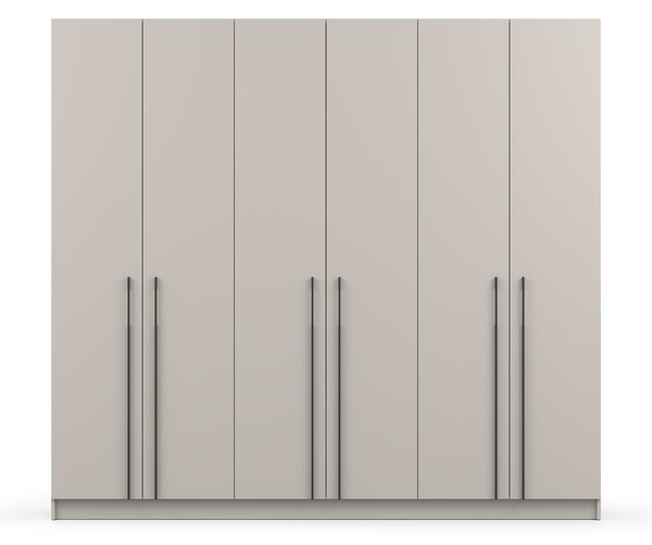CASMIRA gardróbszekrény 230x210x55 - kasmír / fekete