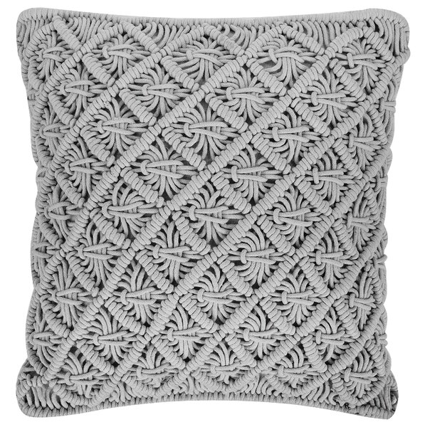 2 db díszpárna KIZKALESI Pamut 45 x 40 cm Szürke Geometrikus mintás