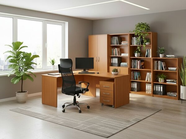 ALB-Corso COAS 140/120 laplábas sarok íróasztal (140x120cm) jobbos