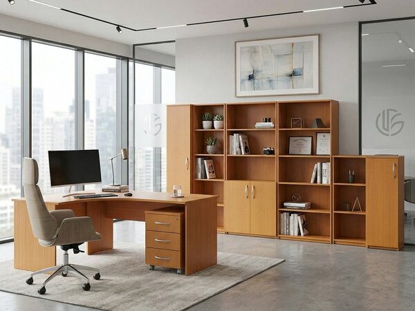 ALB-Corso COAS 140/120 laplábas sarok íróasztal (140x120cm) jobbos