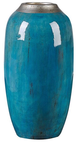Terrakotta Dekor váza 42 Kék Ezüst MILETUS