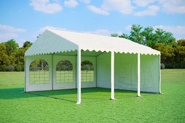 Party sátor 6x6 m Max+ 2,6m - tűzálló szín fehér
