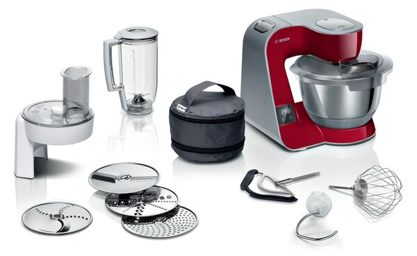 Bosch Serie 4 MUM5X720 konyhai robotgép 1000 W 3,9 L vörös