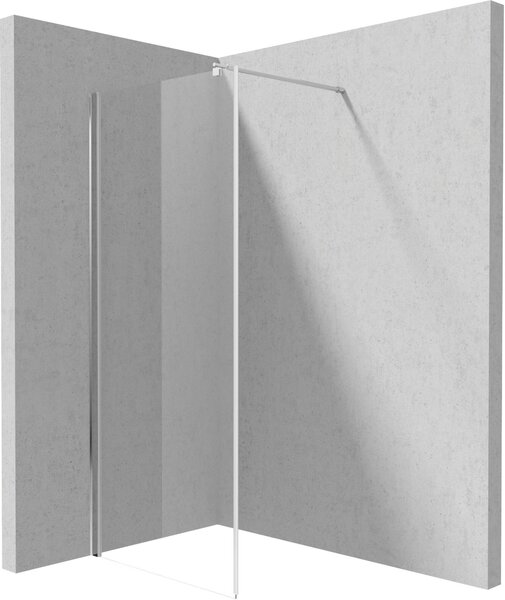 Deante Kerria Plus, Walk-in zuhany paraván 90cm, magasság 200cm, 6mm átlátszó üveg ActiveCoverrel, króm profil, KTS_039P