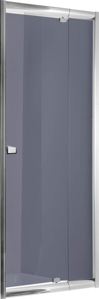 Deante Zoom, csuklós ajtó nyitáshoz 78-90 x 185 cm, 5mm szürke üveg, króm profil, KDZ_411D