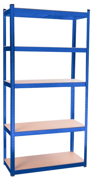 Aga Fém polc 180x90x40 cm 5 polc Kék