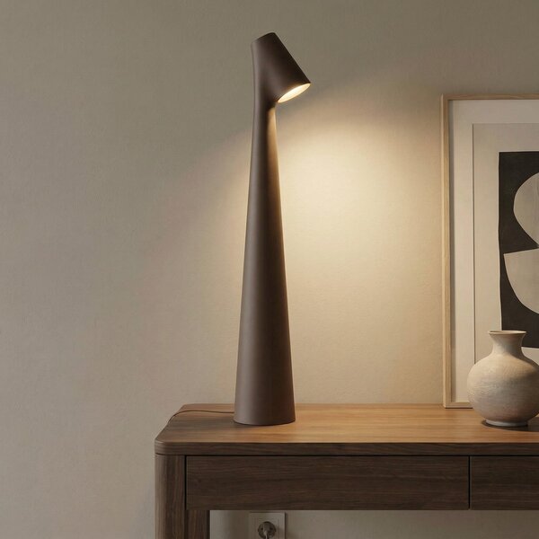 Asztali lámpa Vibia, Africa, dimmable, Barna / Rozsdabarna, Nappali, Fém, Dizájn