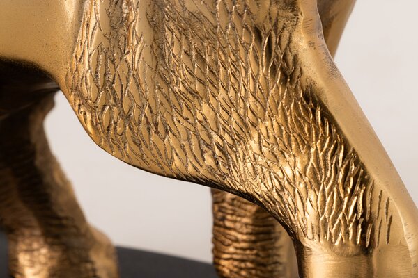 ELEPHANT dohányzóasztal 80cm arany színű márvány lábazattal