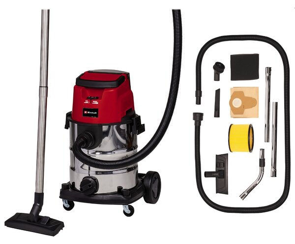 Einhell TE-VC 36/25 LI S Akkumulátoros porszívó - Piros/Ezüst