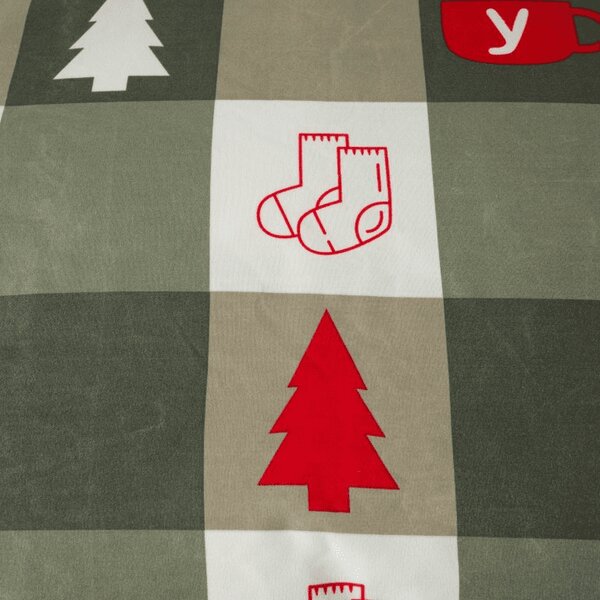Mikroszálas ágyneműhuzat CHRISTMAS SOCKS zöld Ágyneműhuzat mérete: 70 x 90 cm | 140 x 220 cm