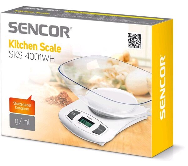 Sencor SKS 4001WH konyhai mérleg fehér