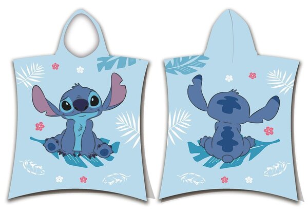 Jerry Fabrics Gyerek poncsó törölköző - Lilo és Stitch - kék