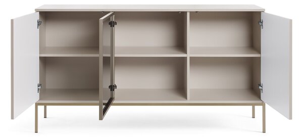 SENTO K154 széles vitrines komód - kasmír