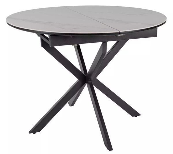 Gaston bővíthető kerámia étkezőasztal fehér 100-135cm