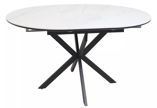 Gaston bővíthető kerámia étkezőasztal fehér 100-135cm