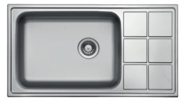 LT915.500 915x500 mm rozsdamentes mosogatótálca