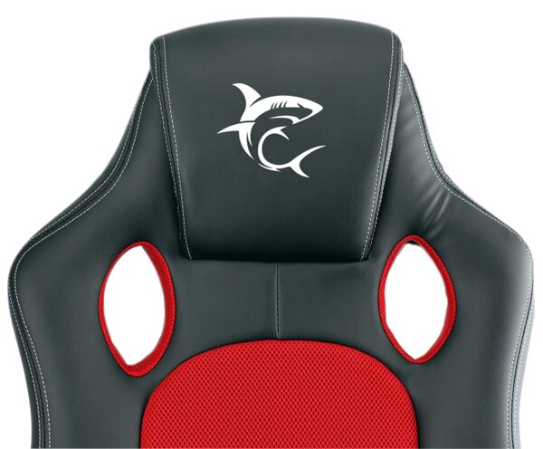 WHITESHARK Kings Throne Gamer Szék Fekete/Piros
