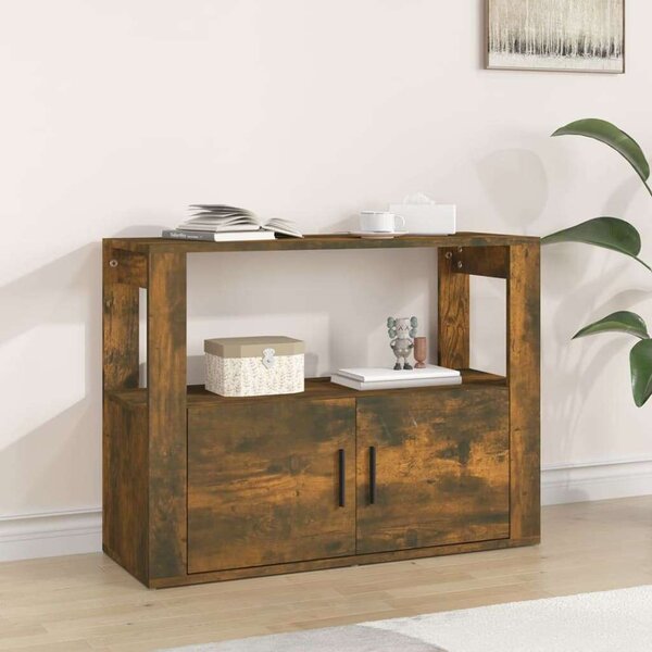 VidaXL füstös tölgy színű szerelt fa tálalószekrény 80x30x60 cm
