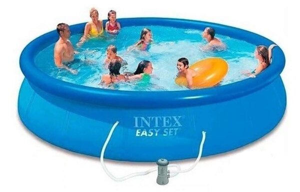 Intex 457x107cm EasySet felfújható Medence szett vízforgatóval (26166NP)