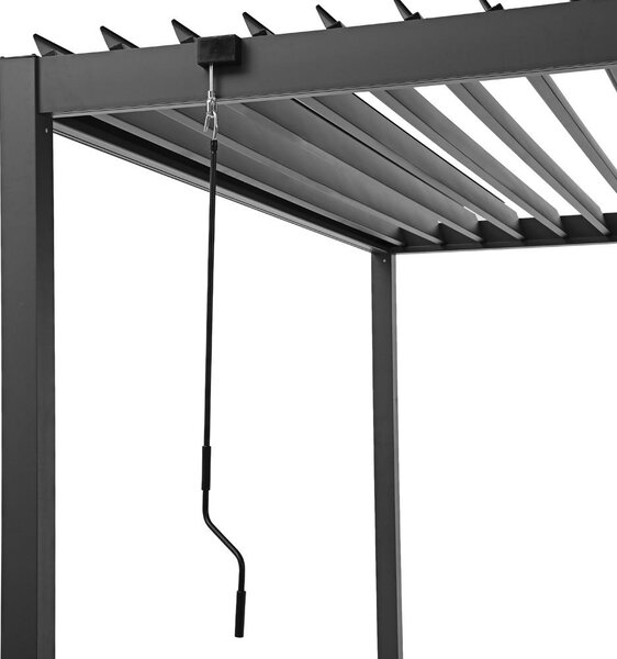 Alumínium bioklimatikus pergola lamellákkal 4 x 3 M