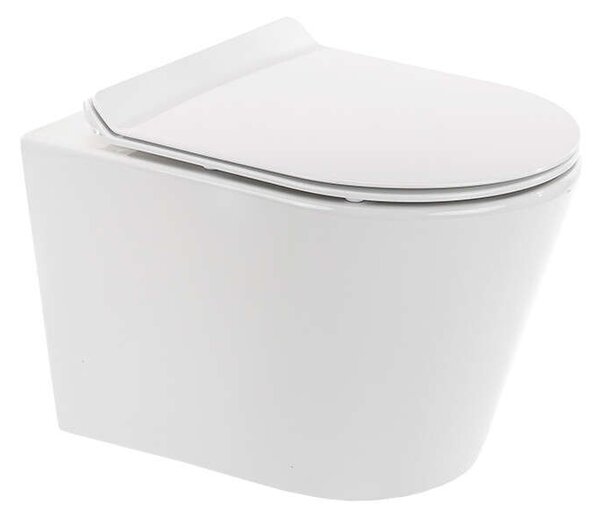 Ride fali, rimless WC